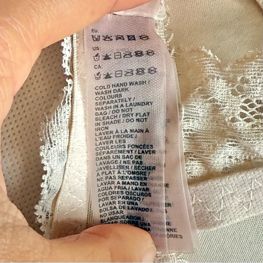 Stella McCartney Smooth & Lace Contour Plunge T-shirt Bra, Size 32A,  Light Rose - Image 8