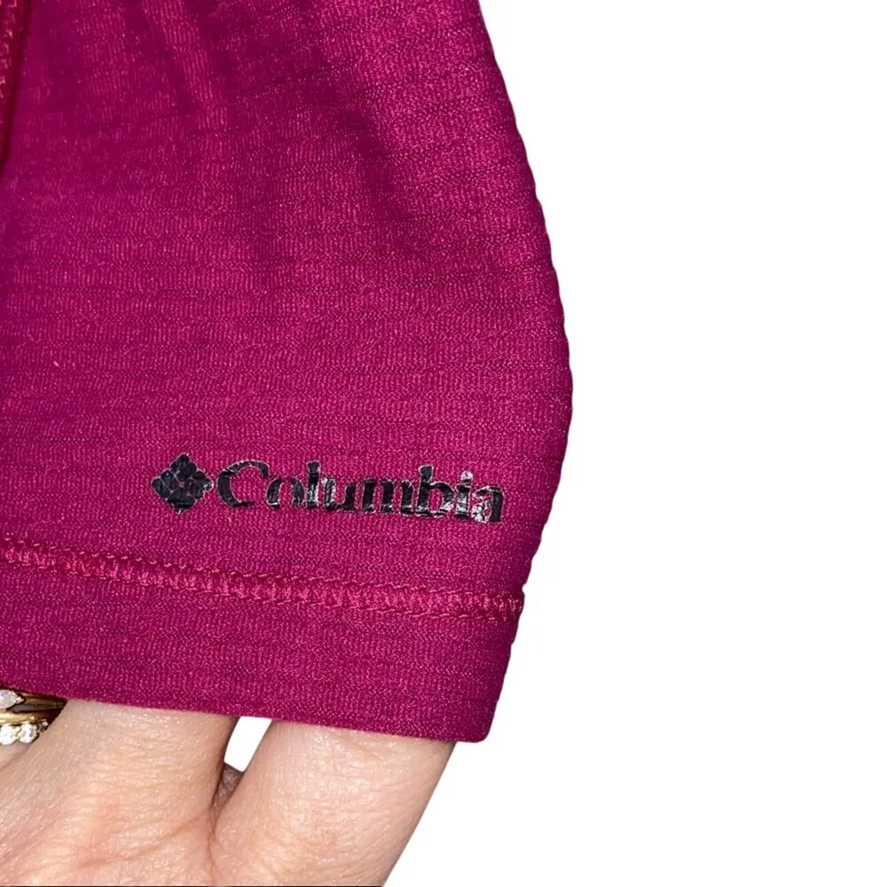 Columbia Dark Pink Athletic Long Sleeve Shirt - Image 3