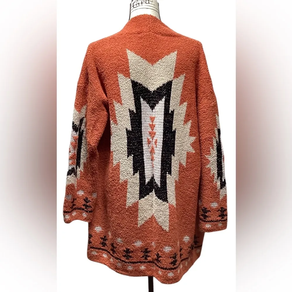 Davi & Dani long open front duster. Size Small - Image 2