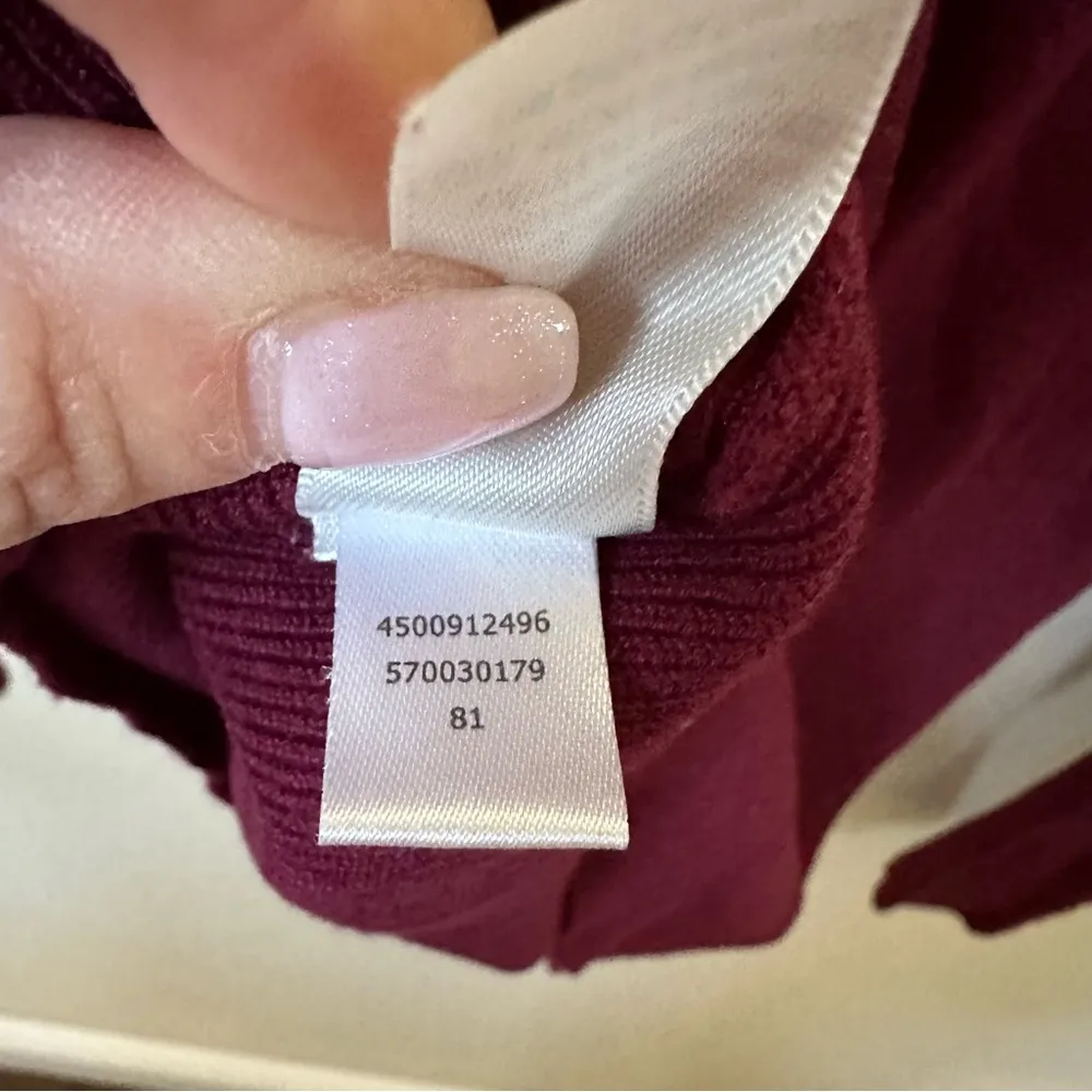 White House Black Market burgundy v-neck sweater XS - Image 5