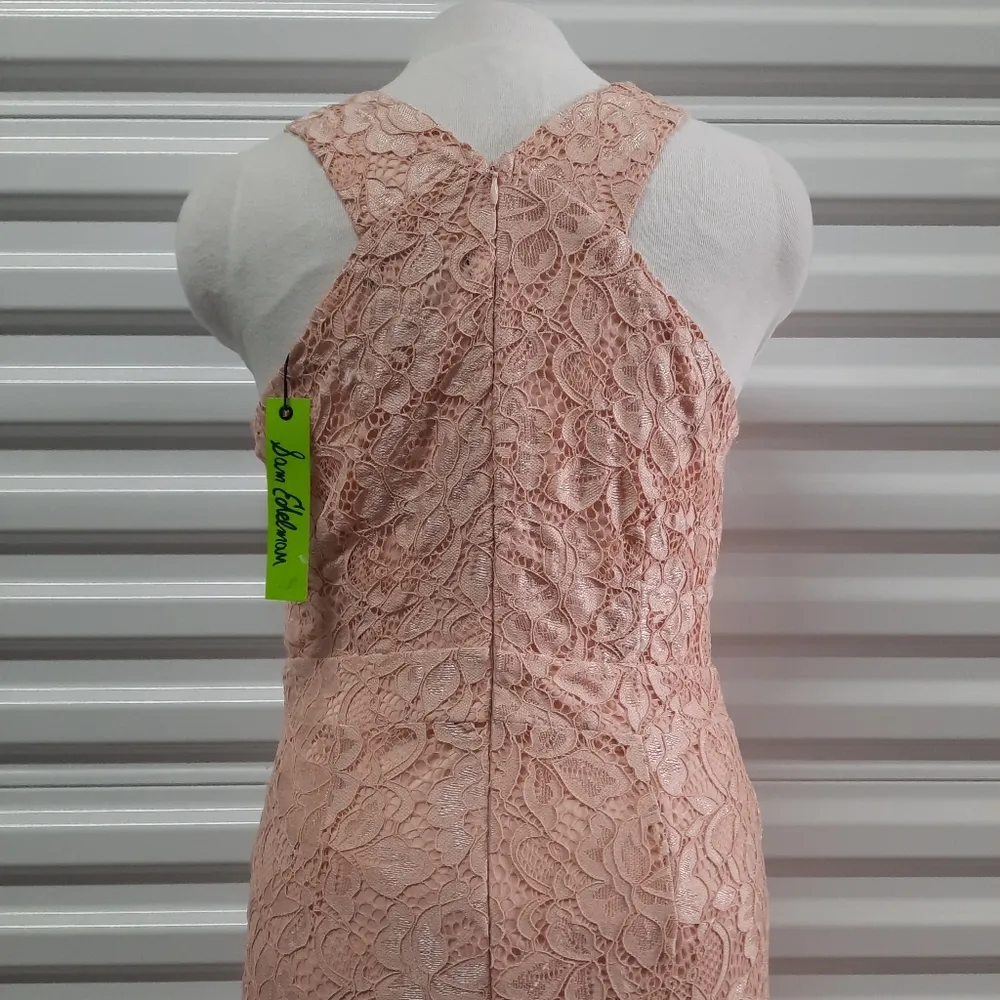 Sam Edelman Dress Womens Size 6 Pink Lace Sleeveless Midi A-line Party Sexy - Image 7