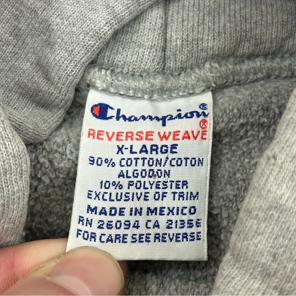 NDSU North Dakota State Champion Life Reverse Weave Gray Hoodie Sweatshirt Men L - Image 7