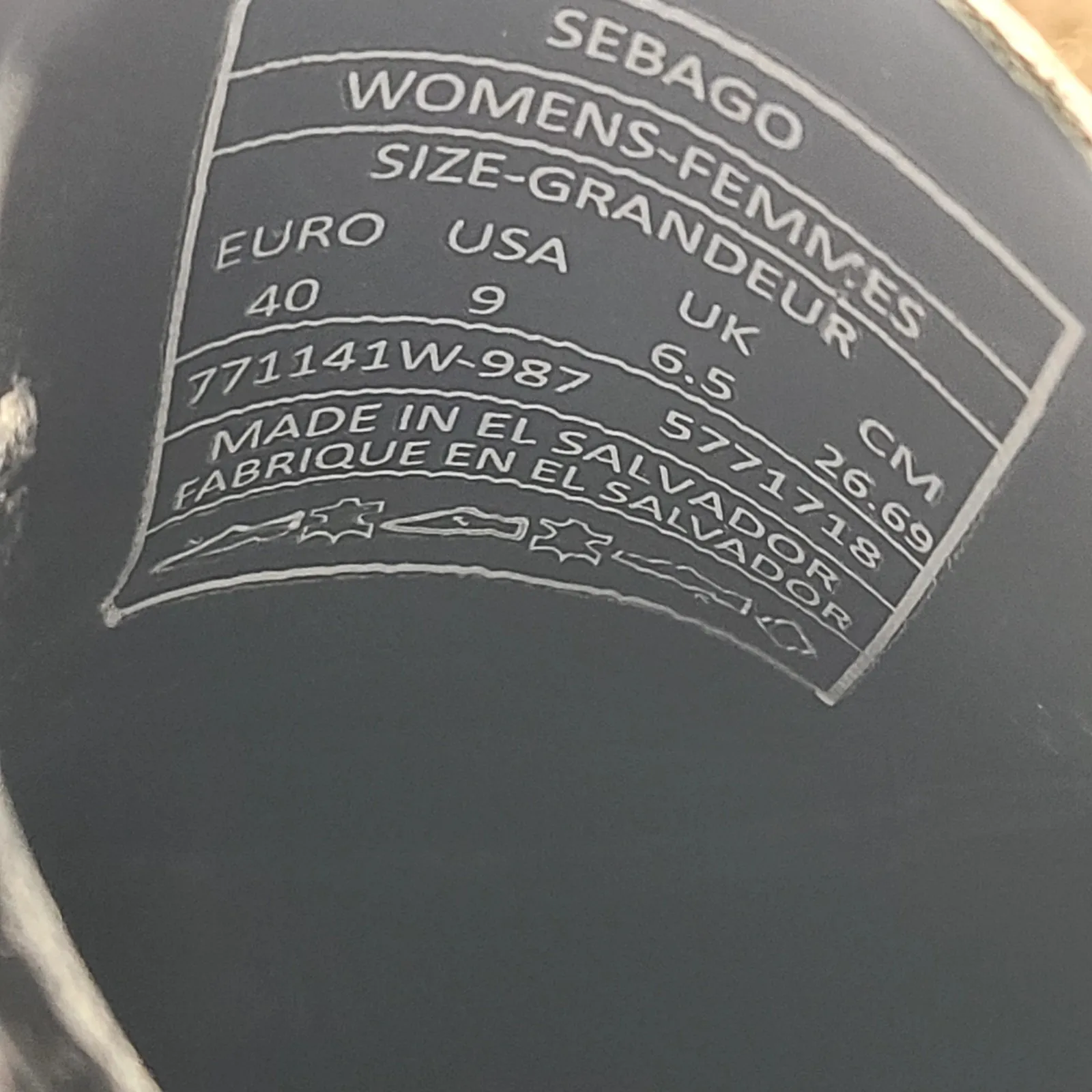 Sebago Dan Sandal Polaris Slingback Sandals Penny Loafer Black White Preppy Sz 9 - Image 11