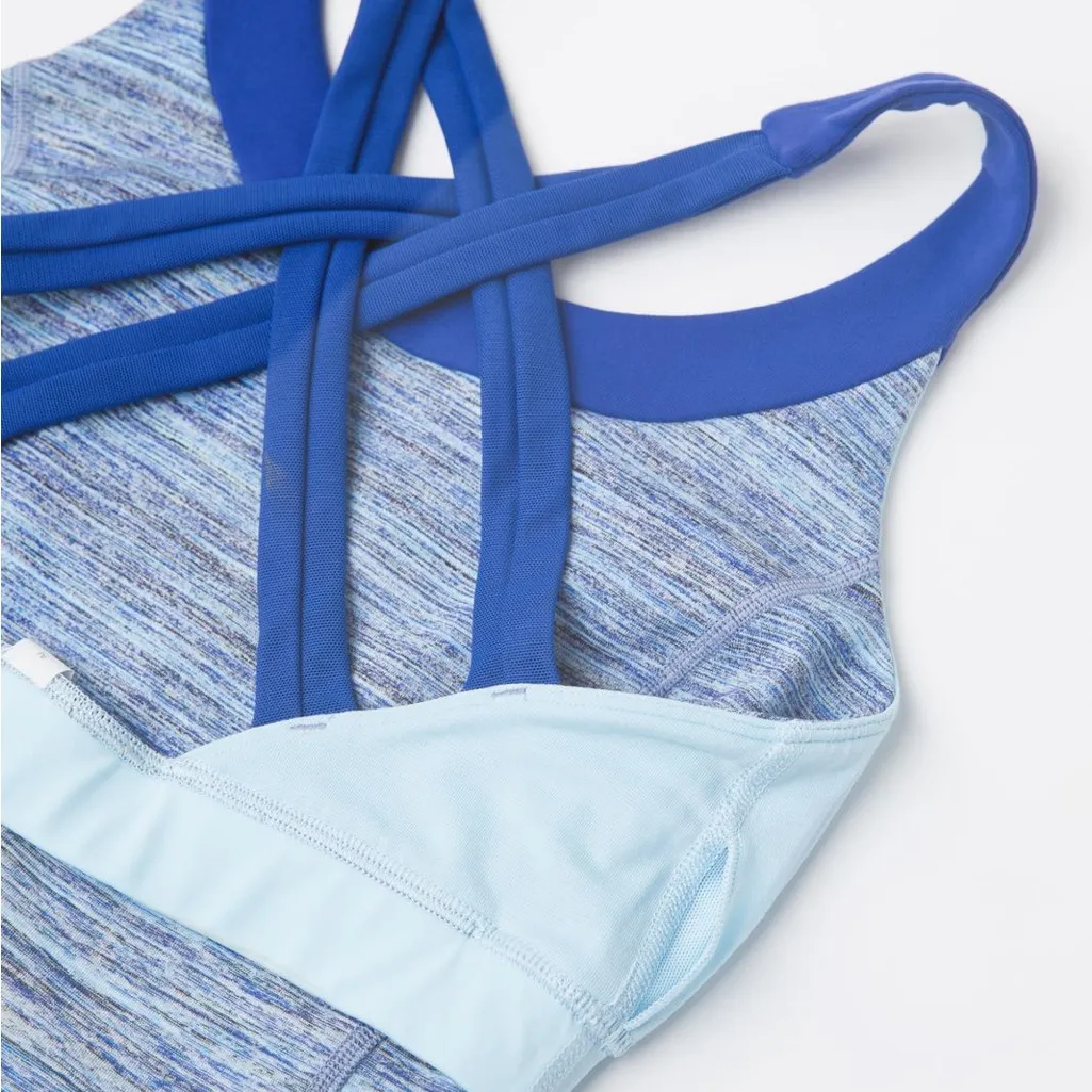 Women’s Lululemon Athletica Enhearten Tank Top Space Dye Camo Blue sz 6 - Image 8