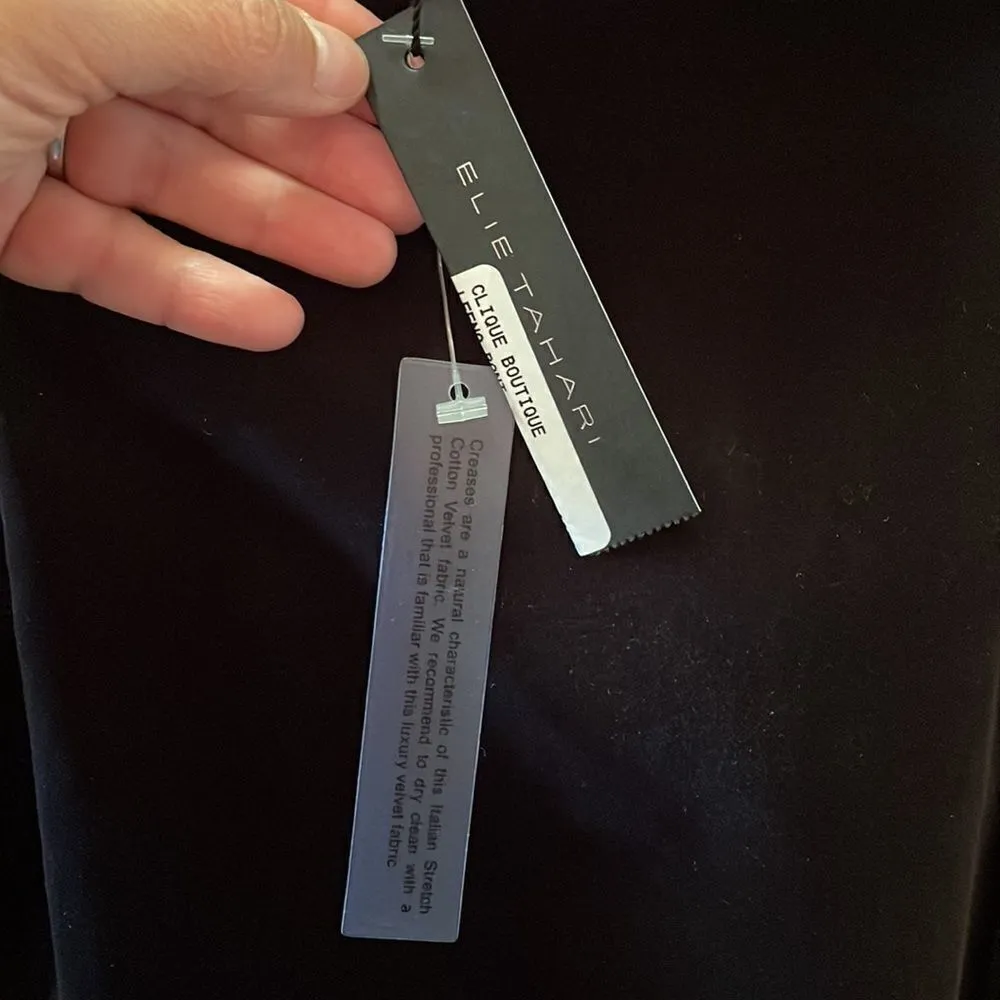 Elie Tahari Brown Velvet Leena Straight Leg Pant, NWT - Image 9