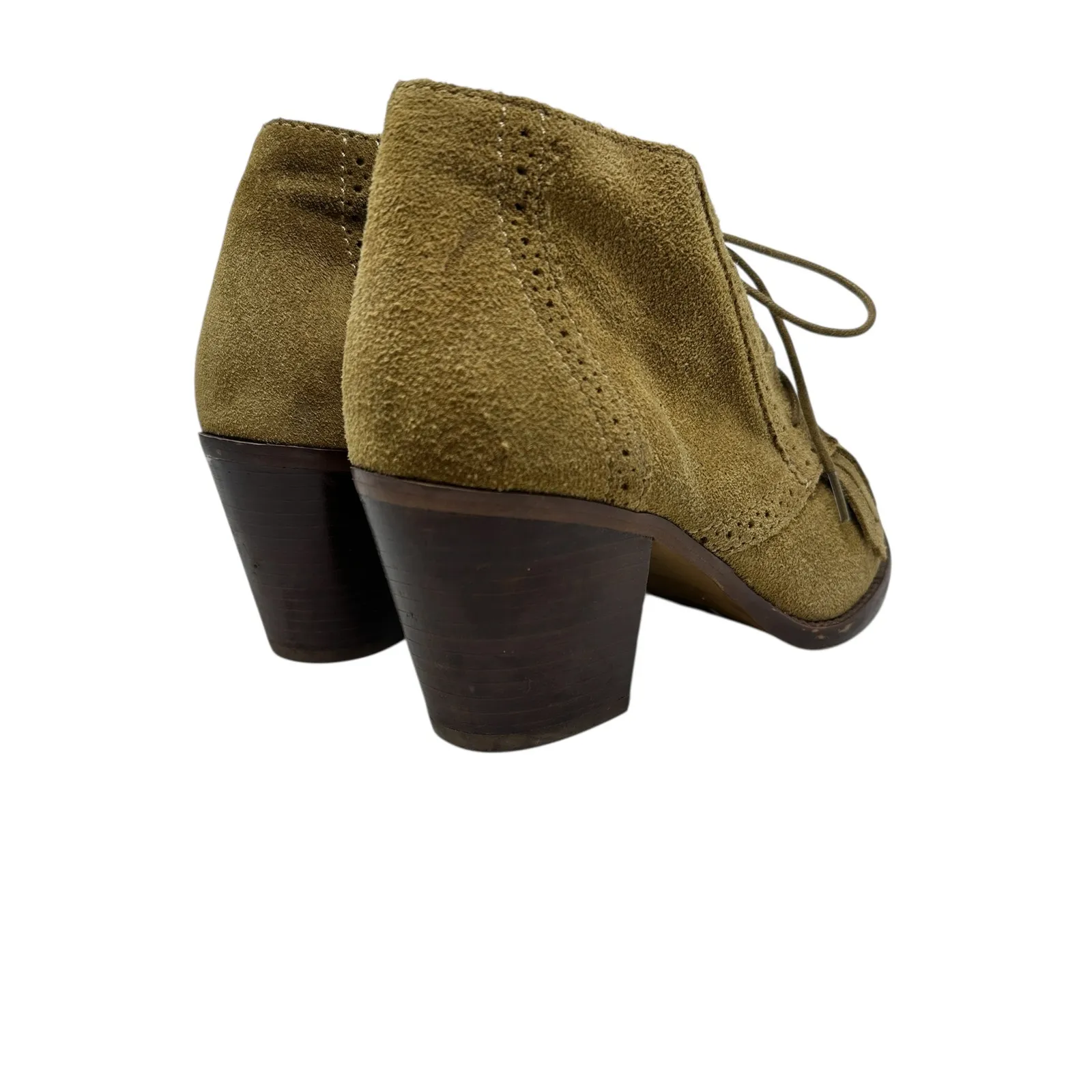 Madewell 1937 The Aberdeen Ankle Booties Suede Fringe Tan Beige‎ Size US 7 - Image 7