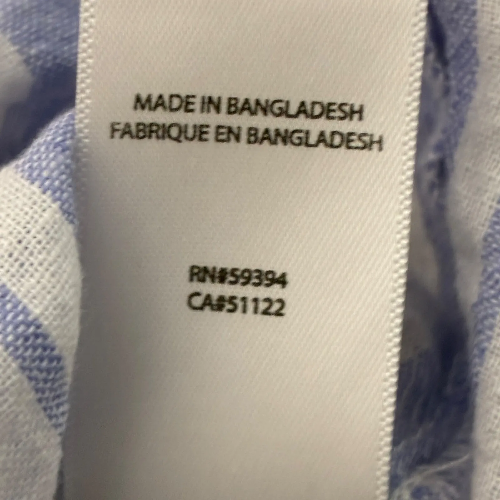 Beachlunchlounge Womens Linen Cotton Striped Top Size S Blue Clean Girl Coastal - Image 8