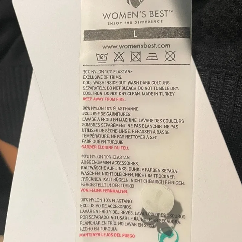 Women's Best large Power seamless active crop top TLS2 9077 Black - Image 7