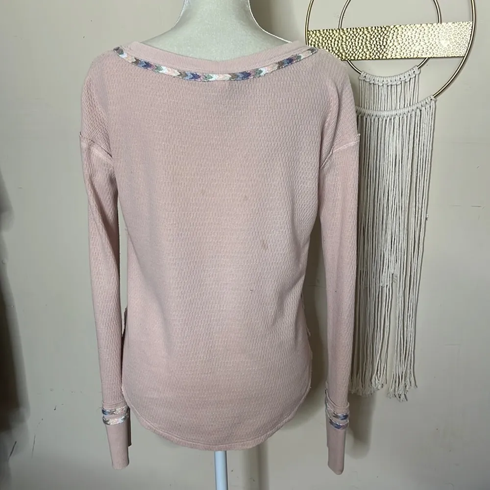 Free people • embroidered rainbow thermal - Image 2