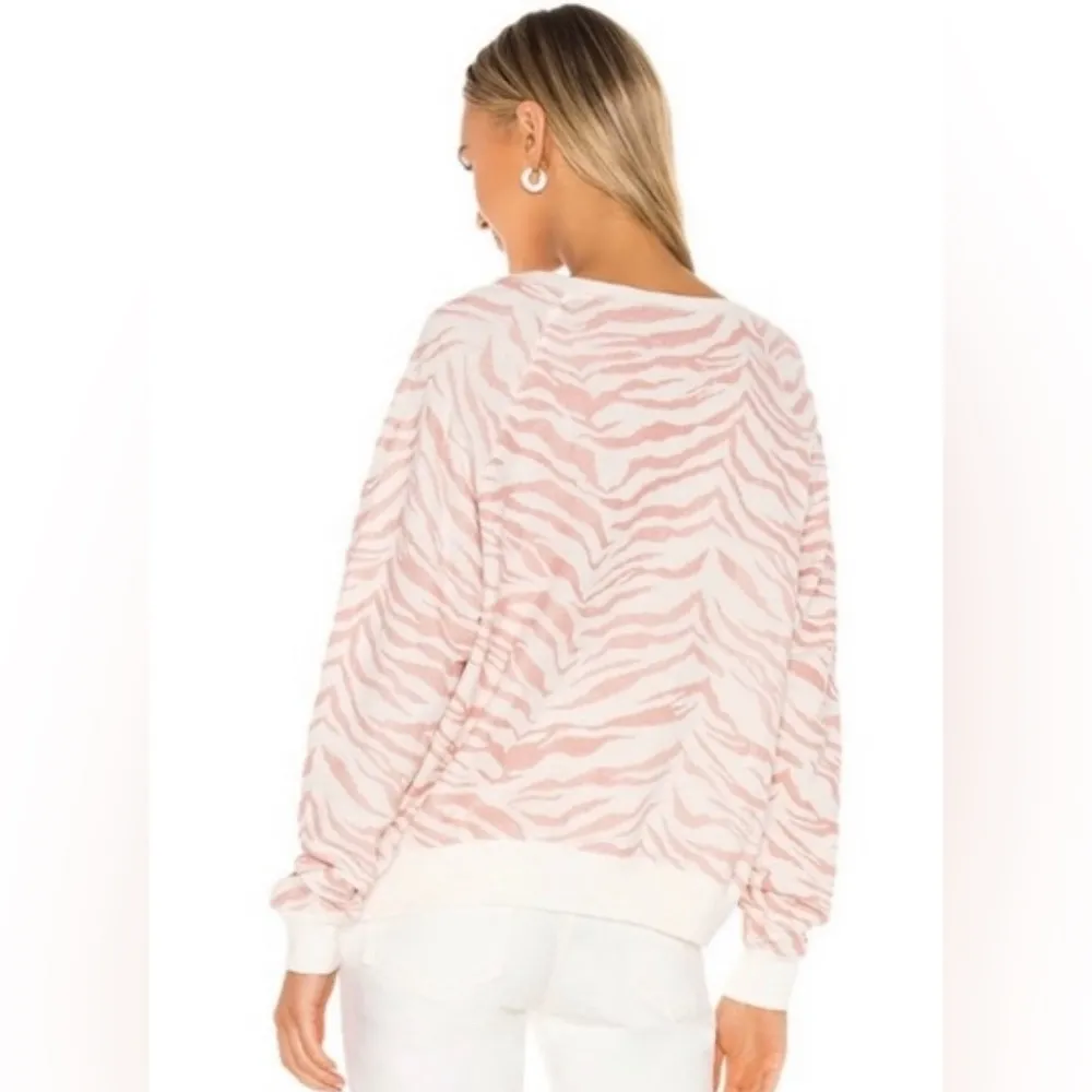 Rails Theo Sweatshirt in Blush Tiger Stripes - Image 2