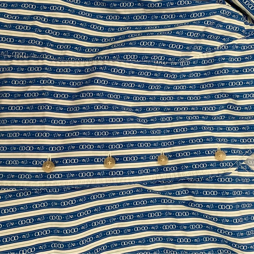 Tory Burch Gemini Link puff sleeve button front blouse - Image 3