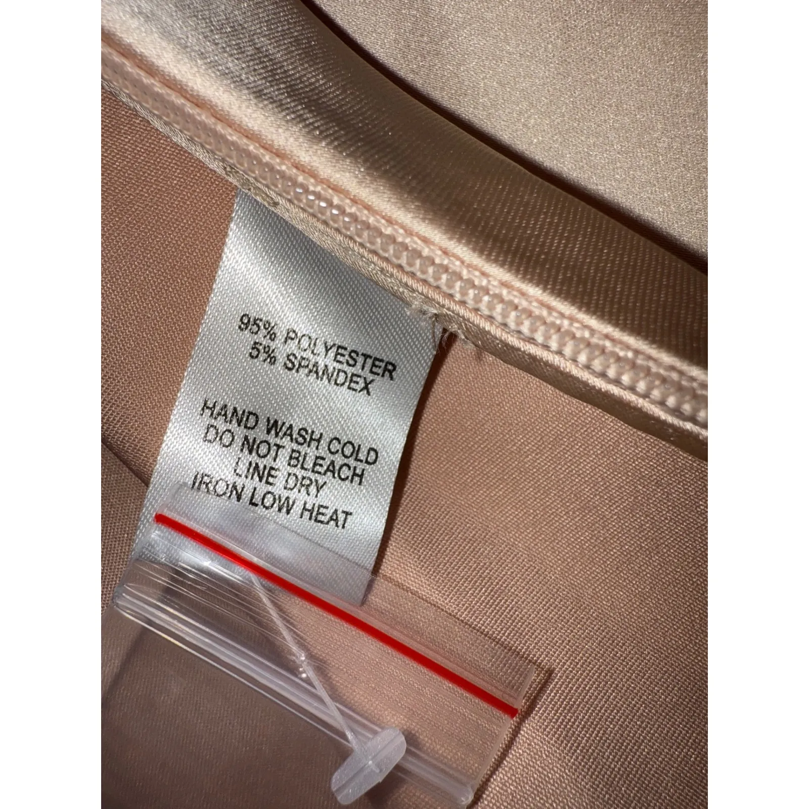 Lulus Satin Peplum Top‎ Mock Neck Long Sleeve Blouse Cutout Back Party Women S - Image 8