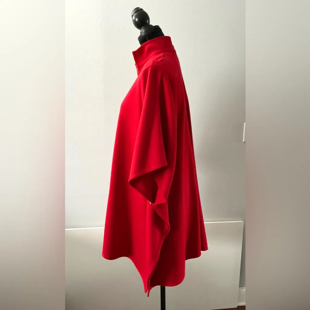 Elegant Red Women's Sweater knit cape/ cardigan 🌹🌹🌹 - Image 4