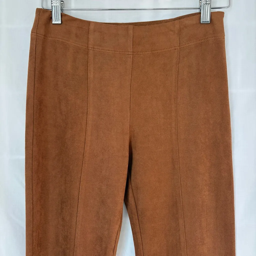 nwt Gianni Bini Brown Faux Suede Maureen Flare Pants XS - Image 5