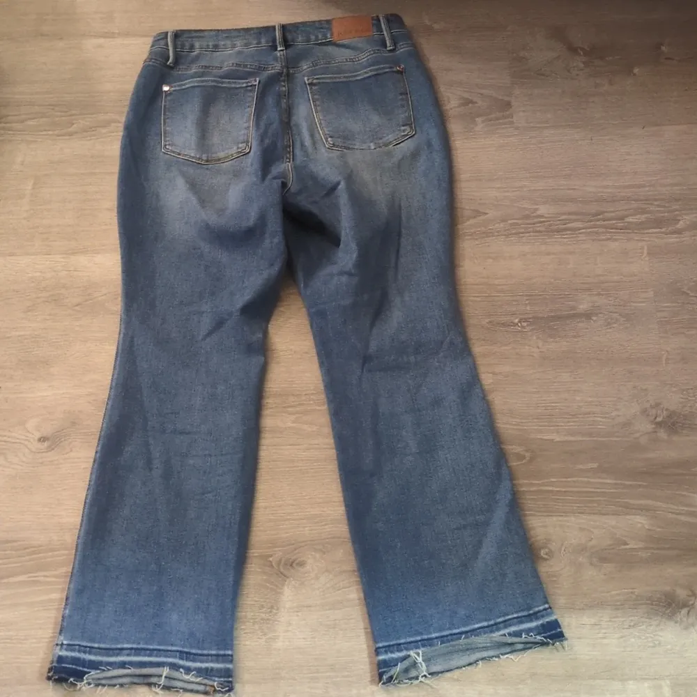 Judy Blue Dixie Raw Hem Tummy Control Slim Bootcut Jeans Size 14W - Image 5