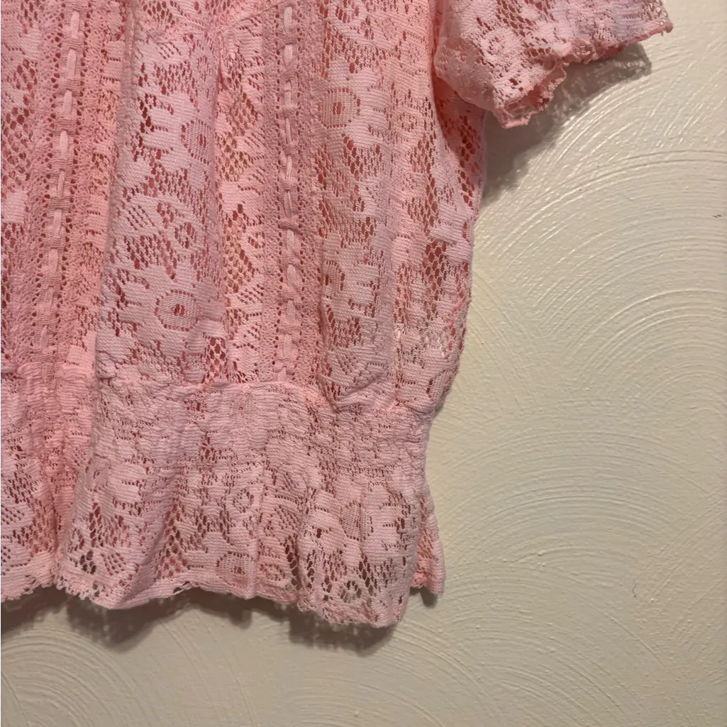 Nine West Blush Lace Blouse - Image 7