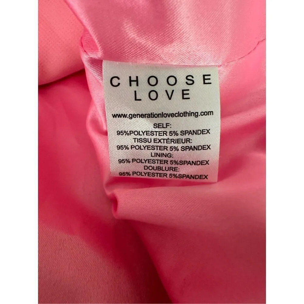 Generation Love Delilah Crepe Blazer in Cotton Candy Size XS - Image 7