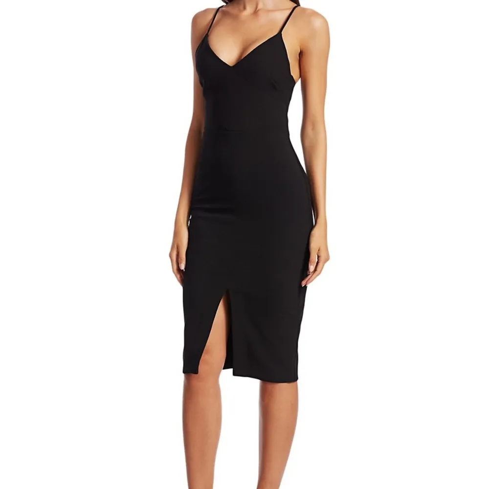Likely black cocktail‎ dress with spaghetti straps, size 10! - Image 6