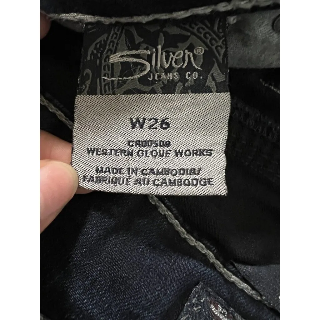 Silver Jeans‎ Suki Capri Denim Cropped Jeans Size W26 Stretch Preppy City Party - Image 12