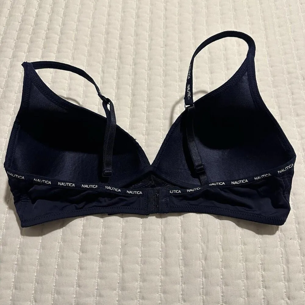 Nautica Blue Very Lightly Lined Wireless  Bra 36C - Image 4