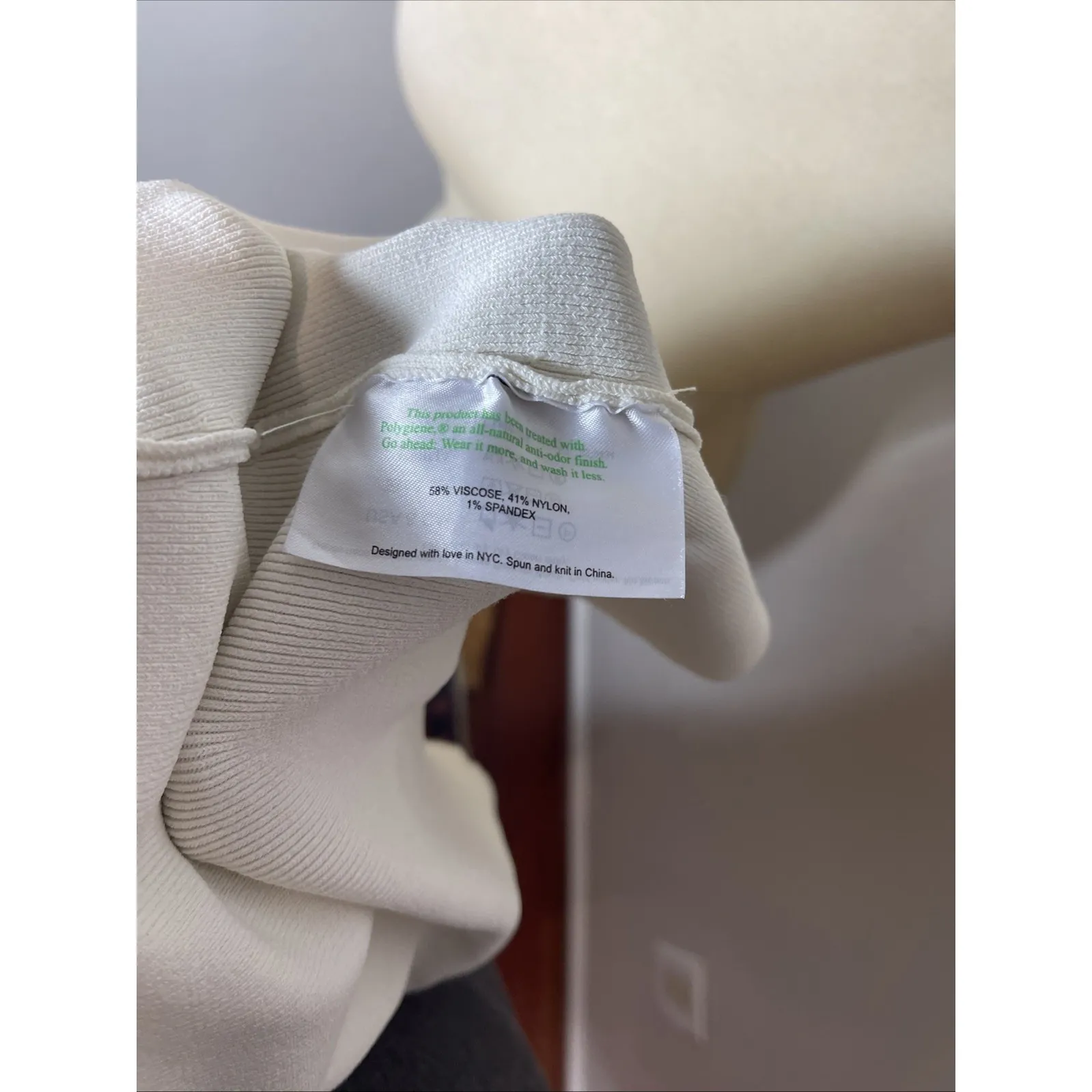 MM Lafleur Merritt Jardigan Cream Beige Belted Knit Cardigan Jacket Wrap Large - Image 9