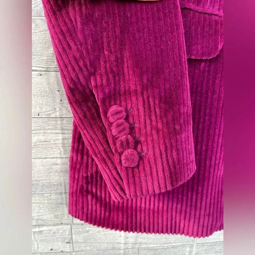 Dries Van Noten
Stretch-Cotton Corduroy Jacket in fuchsia size 38/small - Image 7