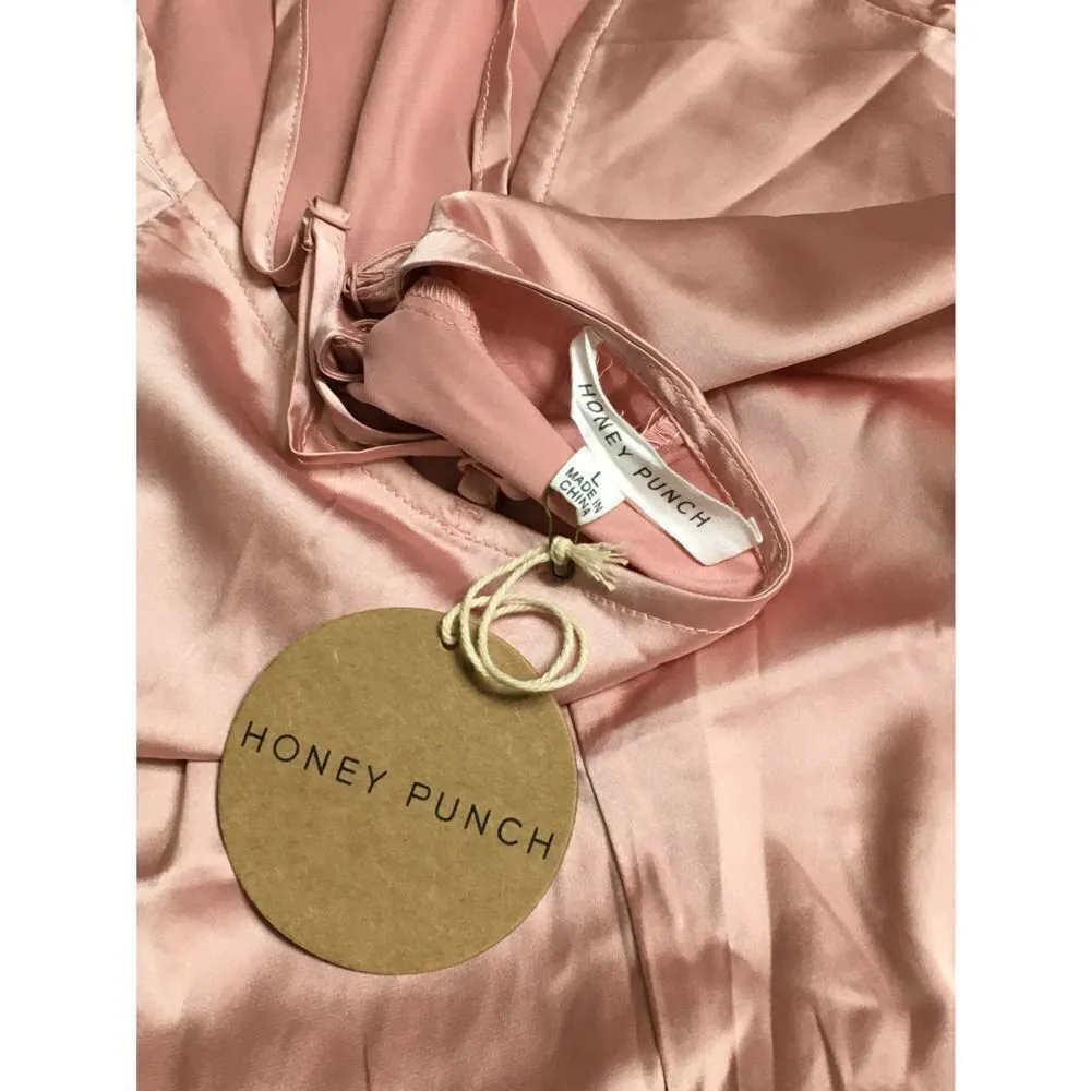 New. Honey Punch pink slip dress. Stretches - Image 7