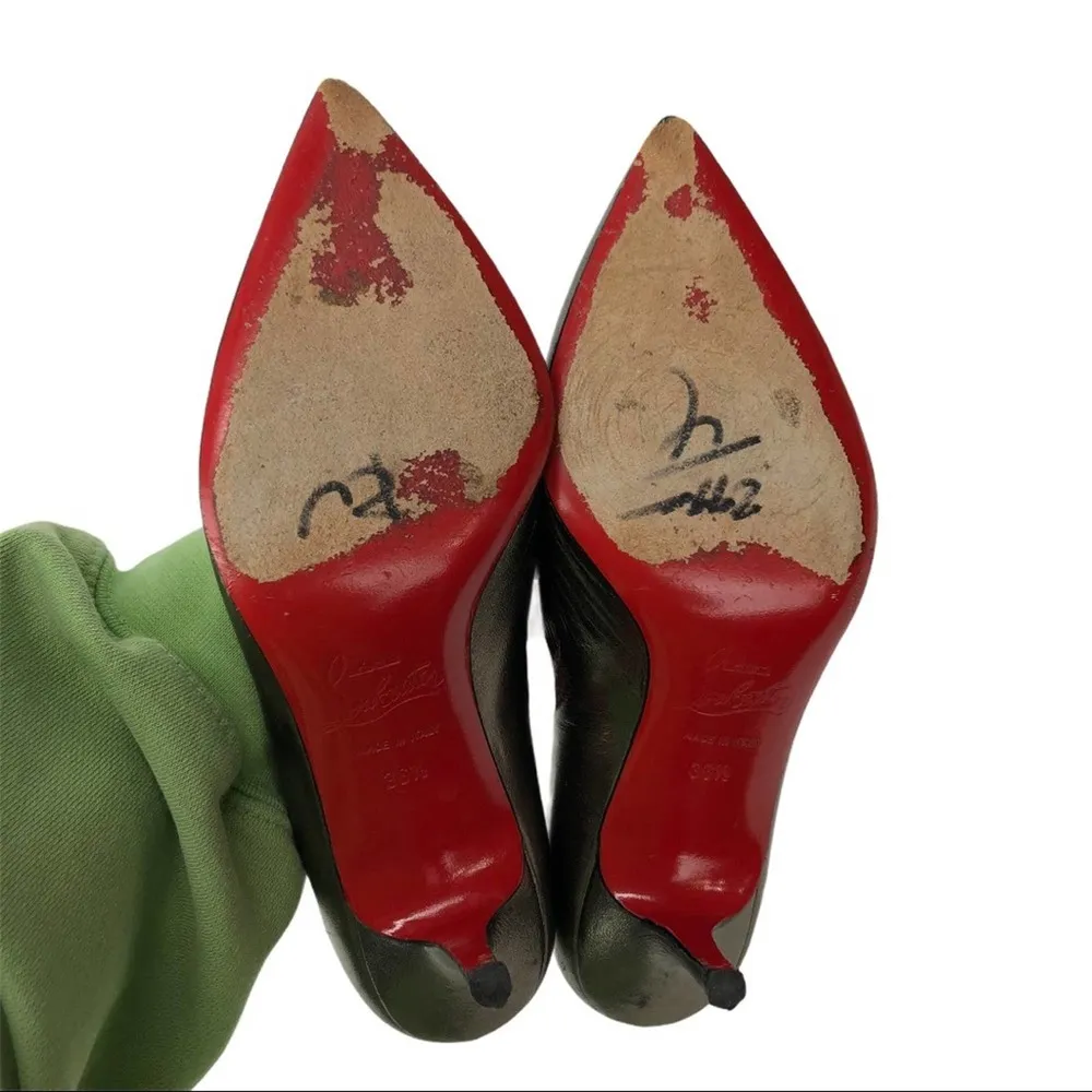 Christian Louboutin Metallic Stiletto Heels Pumps Size 6.5 - Image 14