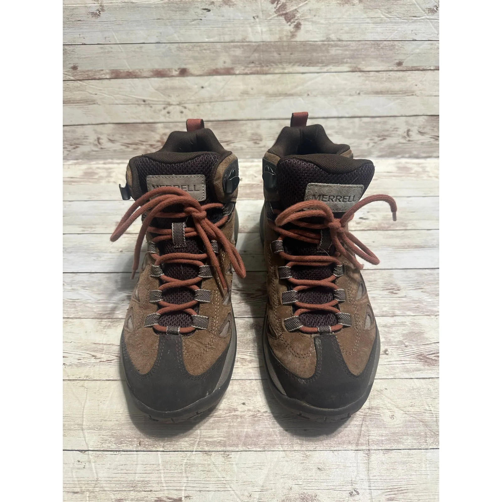 Merrell Reflex 4 Mid Waterproof Hiking Boots Women's Size 7.5 Brown - Image 4