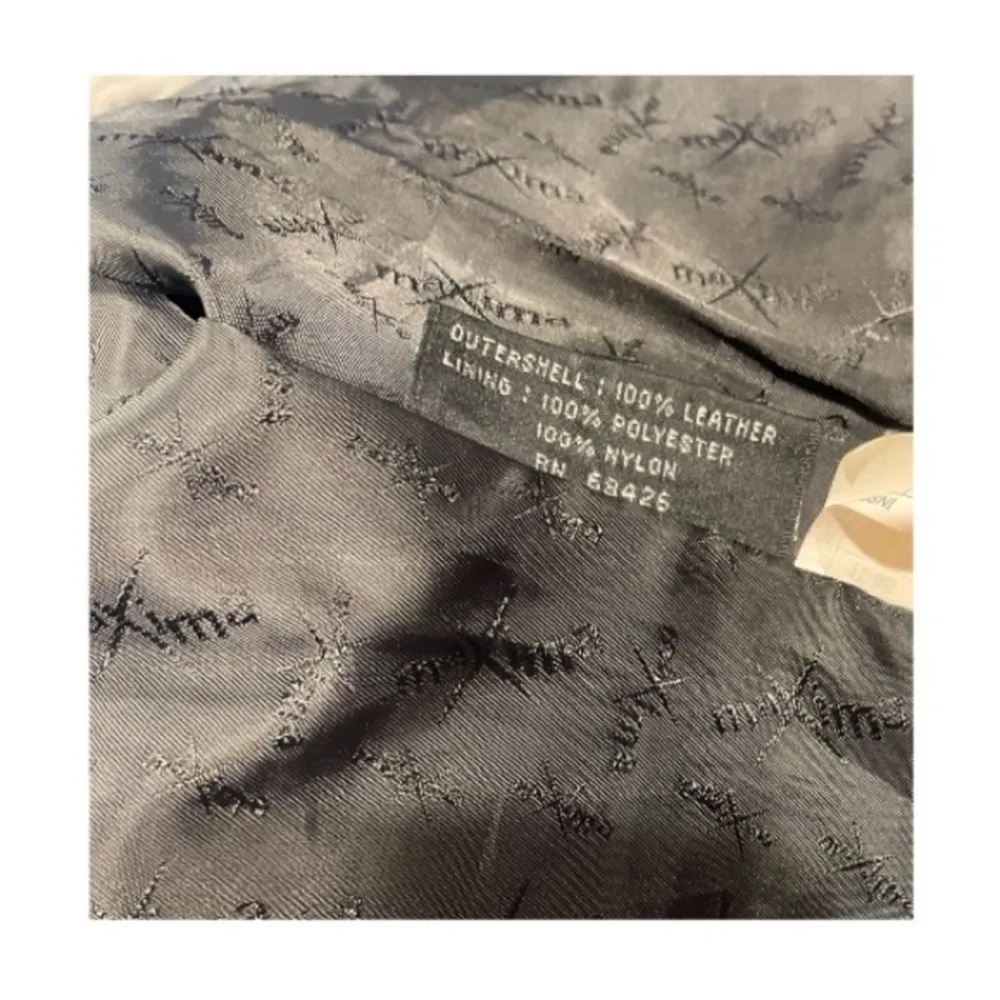 Wilson’s Maxima Genuine Black Lined Leather Zip Up Jacket with Pockets - Image 6