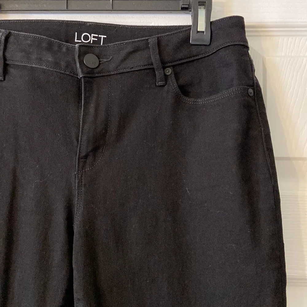 Loft Outlet Black Jeans size 10 curvy skinny excellent condition inseam 30 - Image 3