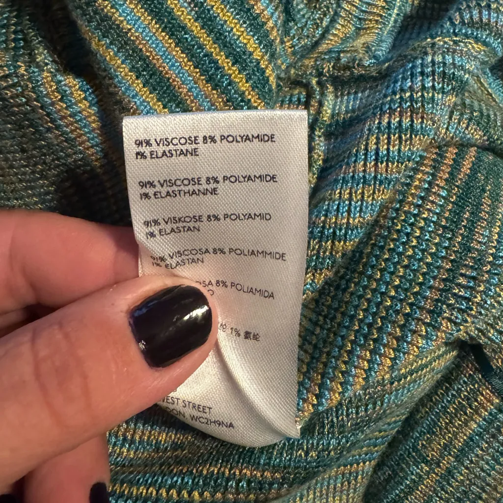 Free People romper shorts halter Summer Nights green knit sweater XS NEW - Image 6