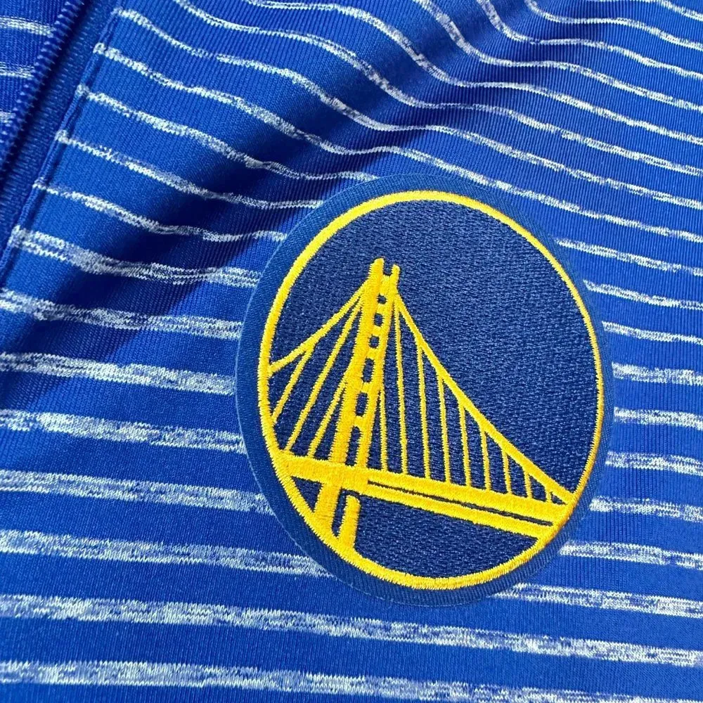 Golden State Warriors Antigua Quarter Zip Half Zip Long Sleeve Jacket Top - M - Image 4