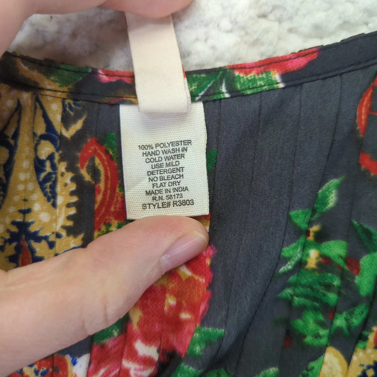 Raga Tiered Maxi Dress‎ Women's Small Floral Paisley Pleated Flowy Sleeveless - Image 8