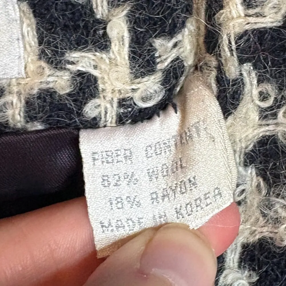 Vintage Lord & Taylor wool blend chunky blazer jacket Black - Image 5