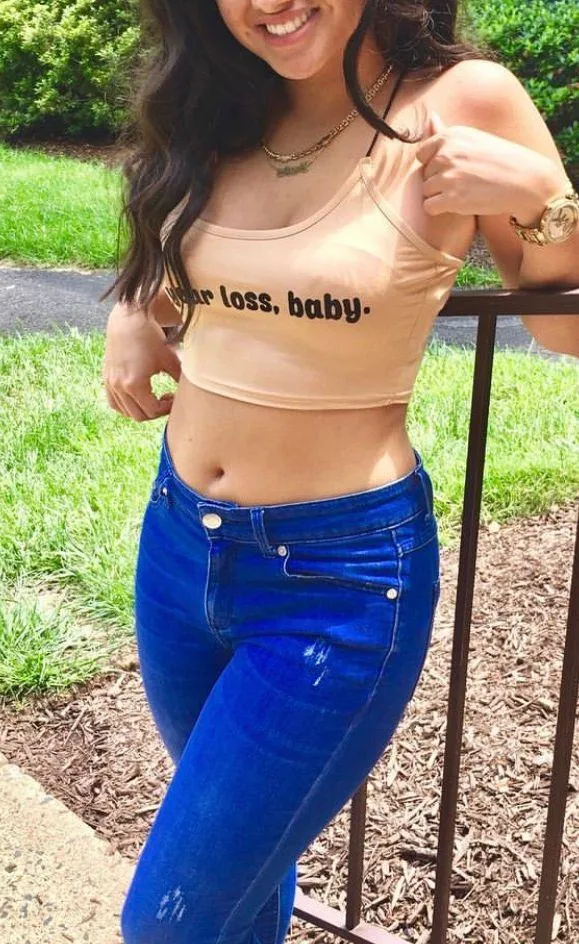 Nude Crop Tank Top Tan - Image 2