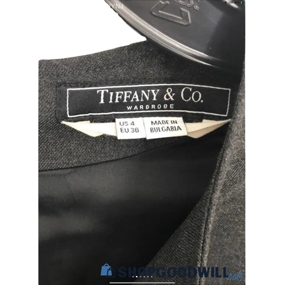 Tiffany & Co Women's Short Sleeve Sheath Dress Size US4 - Image 2