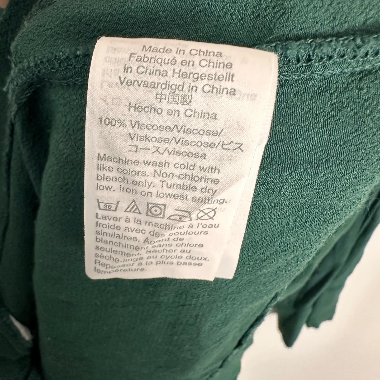 Madewell Novel Dress Smoky Spruce Green Button Up Long Sleeve Mini Fall Dress XS - Image 10