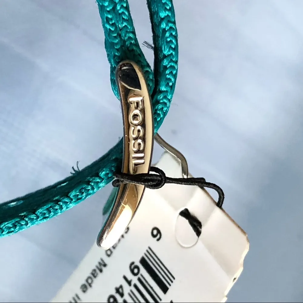 Fossil  Watchband Nylon turquoise - Image 4