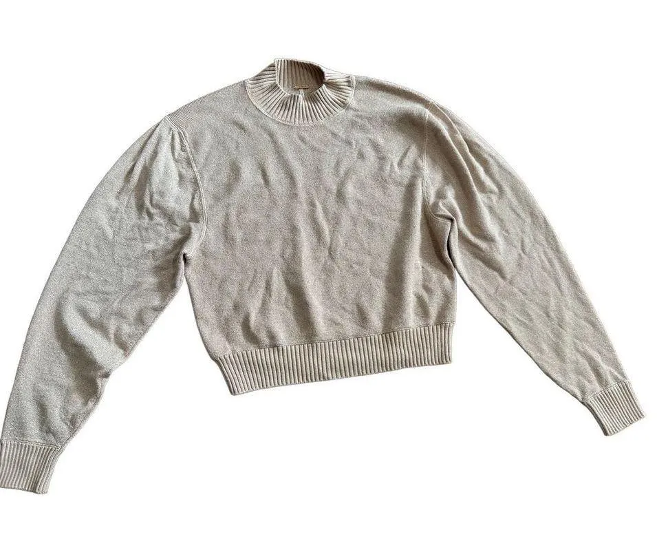 Free People Starry Night Cropped Sweater sz S - Image 4