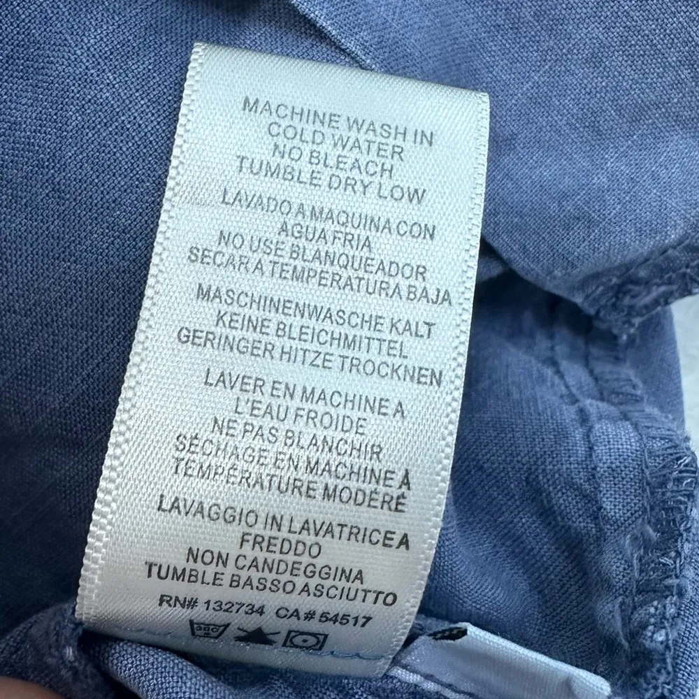 Anthropologie Cloth and Stone Blue Women’s Stretchy waist Drawstring  Size L - Image 9