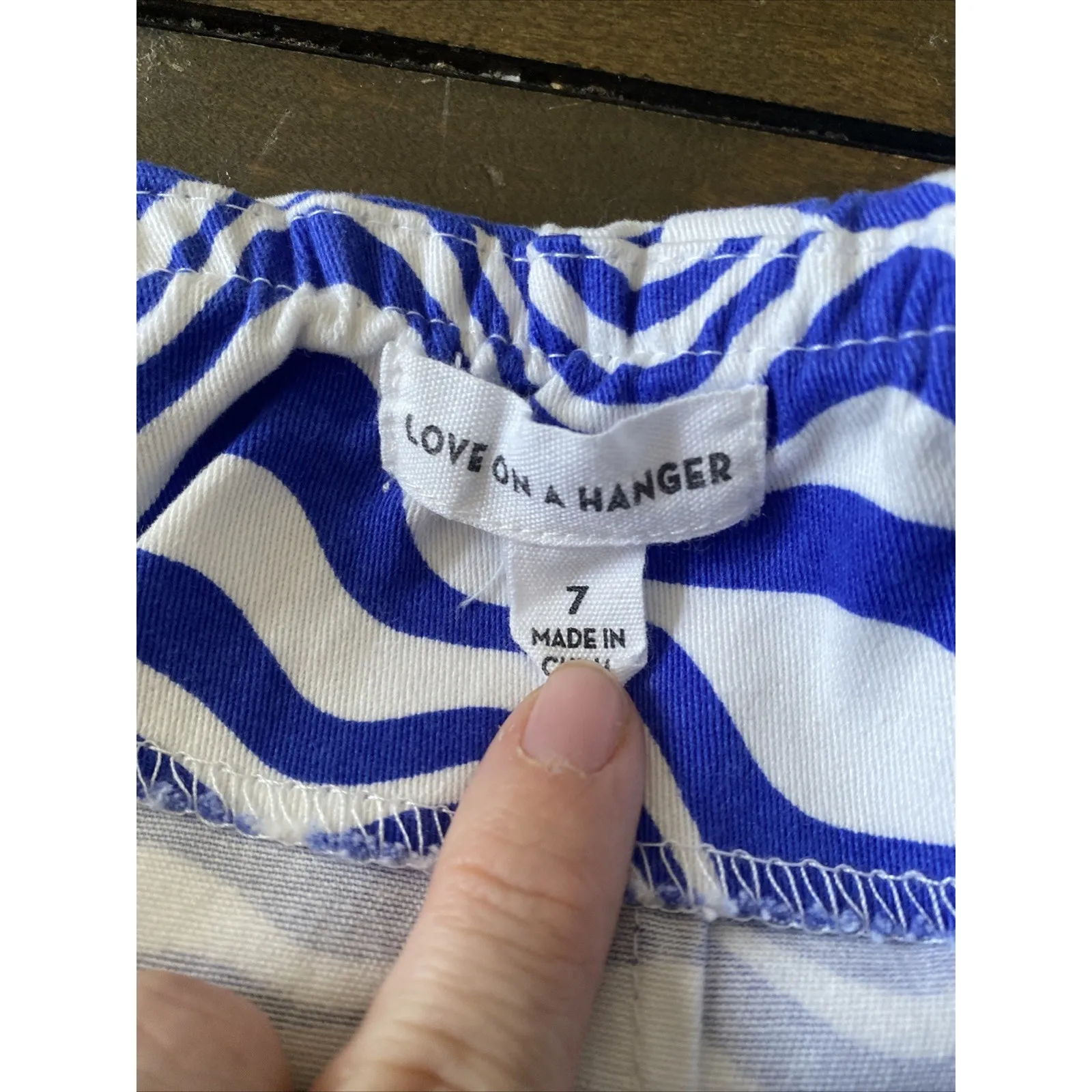 Love On A Hanger‎ Womens 7 Blue Mini Skirt Rave Avant Garde Statement Size undefined - Image 4