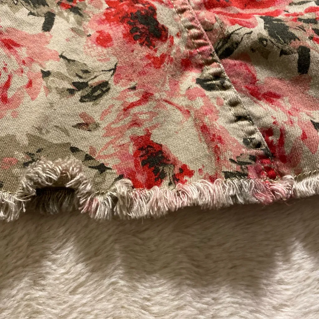 DG2 Reversible Floral & Khaki Women's Jacket Small Red - Image 4