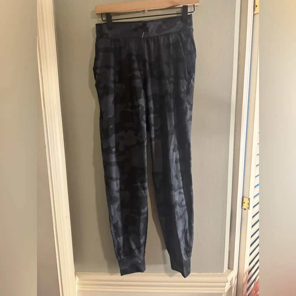 Libin Camouflage Pattern Jogger Pants with Elastic Cuffs Blue Size XS - Image 9