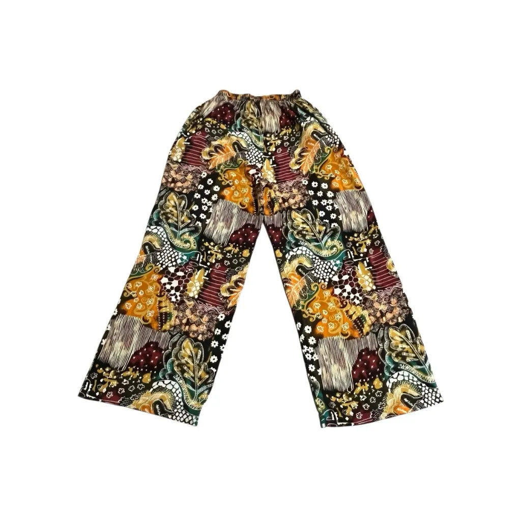 Marnie West Palazzo Pants Womens Juniors Sz 3 Multi Color Wide Leg Elastic Waist - Image 8