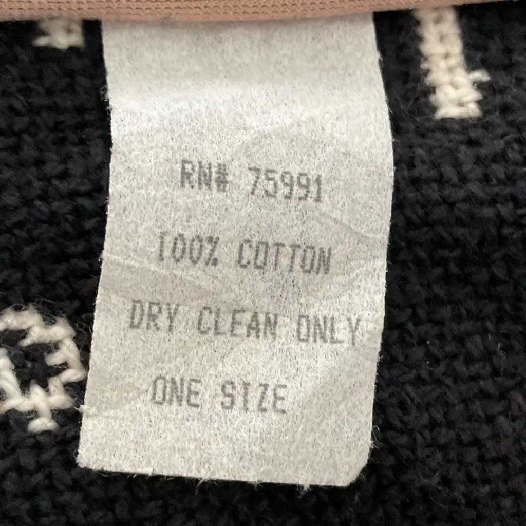 Vintage Painted Pony Clock Patterned Tapestry Jacket 80s Grandmacore Western Black Size undefined - Image 6