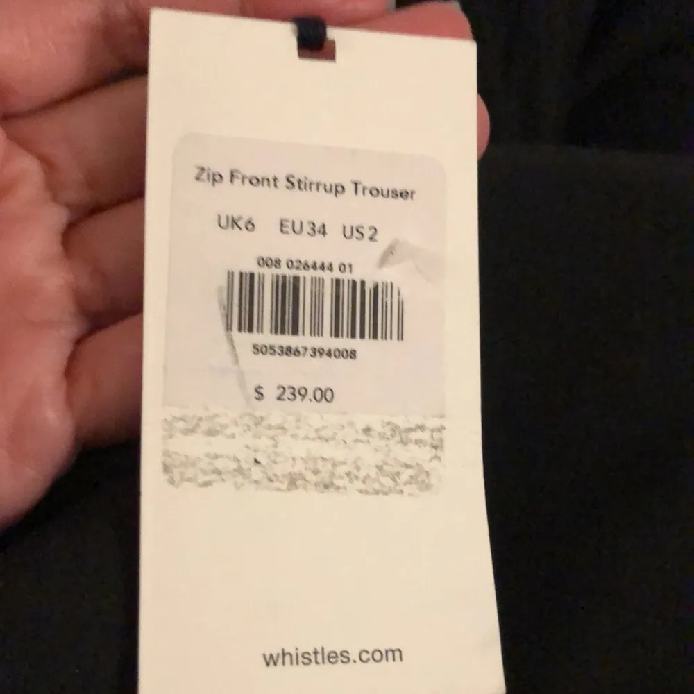 NWT Whistles stirrup leggings Black Size 2 - Image 2