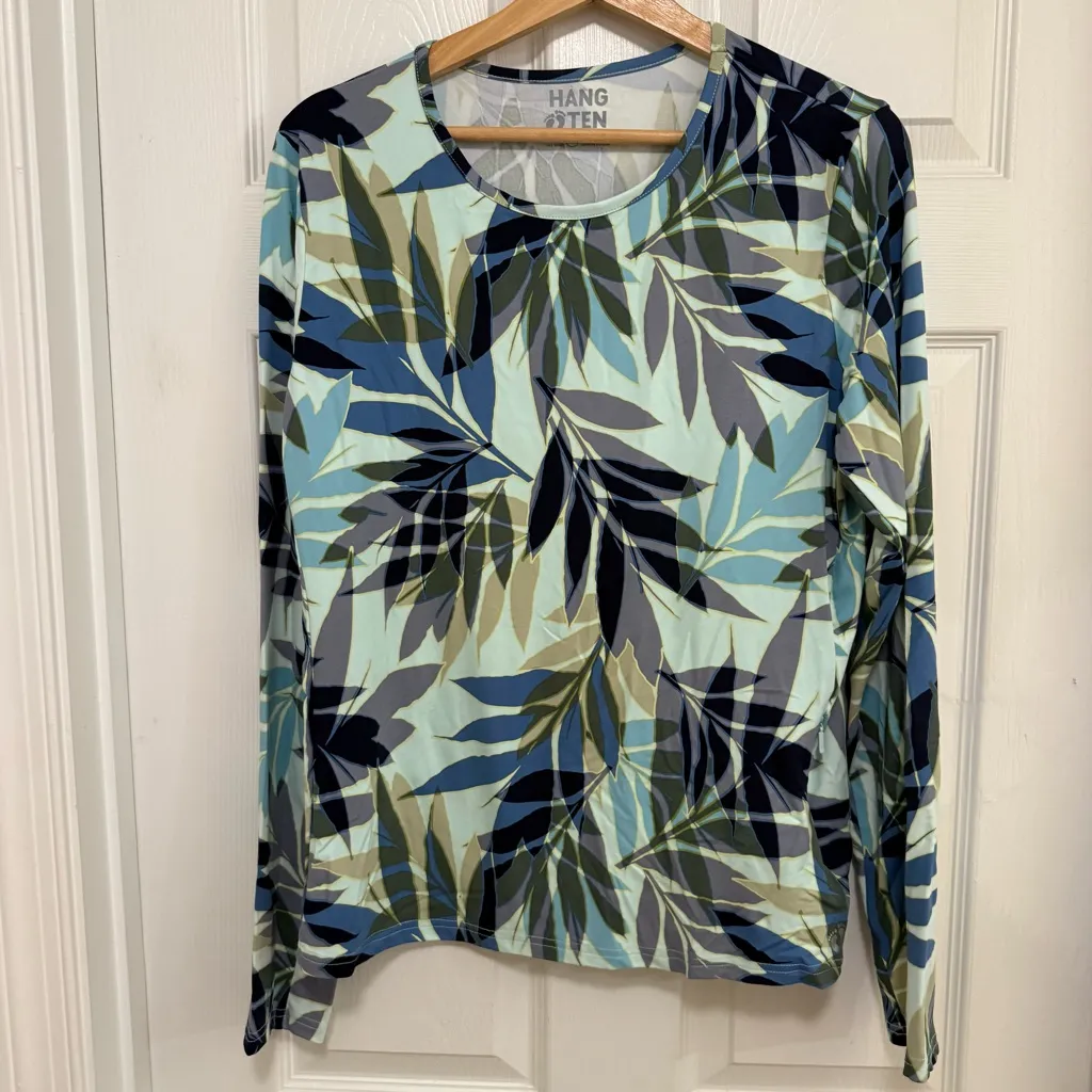 Like New Hang Ten Women's Quick-dry UPF 50+ Protection Long Sleeve Rashguard - Image 3