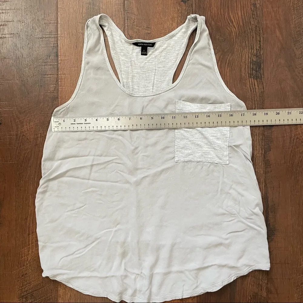 BANANA REPUBLIC gray tank top, size L - Image 3