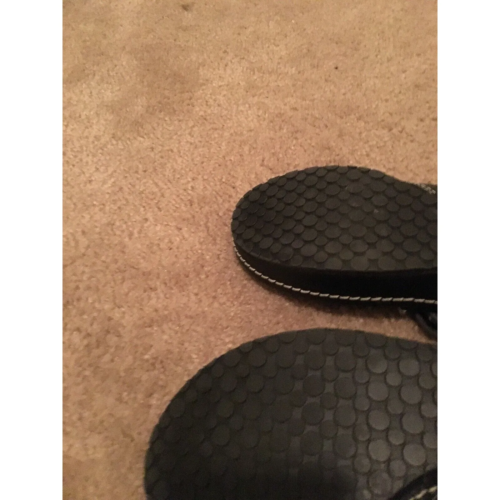 Apostrophe Women's Slip On Flip Flops Sandals Size 7.5 Black - Image 8